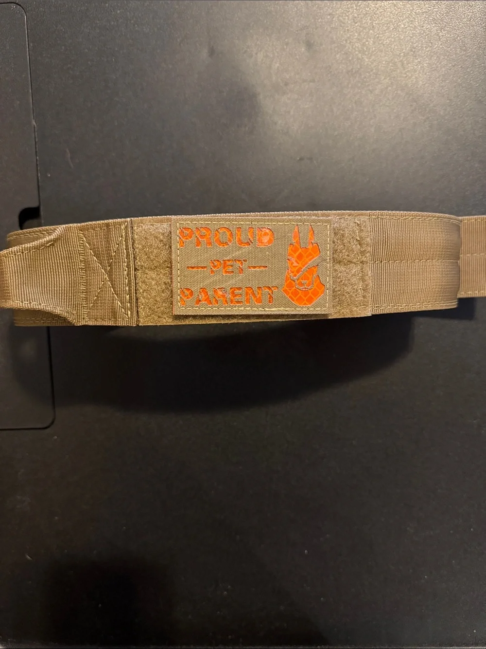 OneTigris XL Tactical Dog Collar Brown 2” Heavy Duty Handle Like New